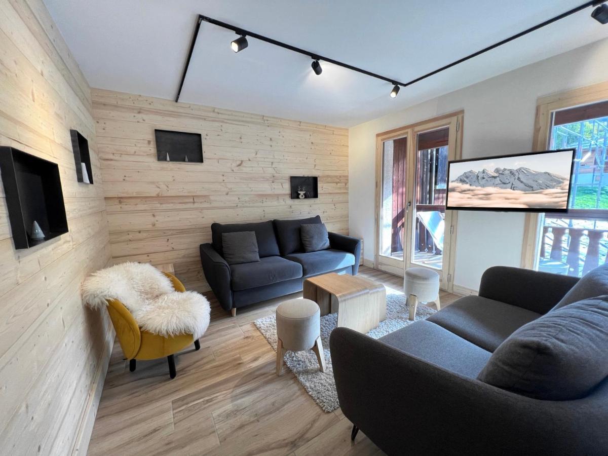 Ours Polaire Bel Appartement Village Et Pistes La Clusaz Exteriér fotografie
